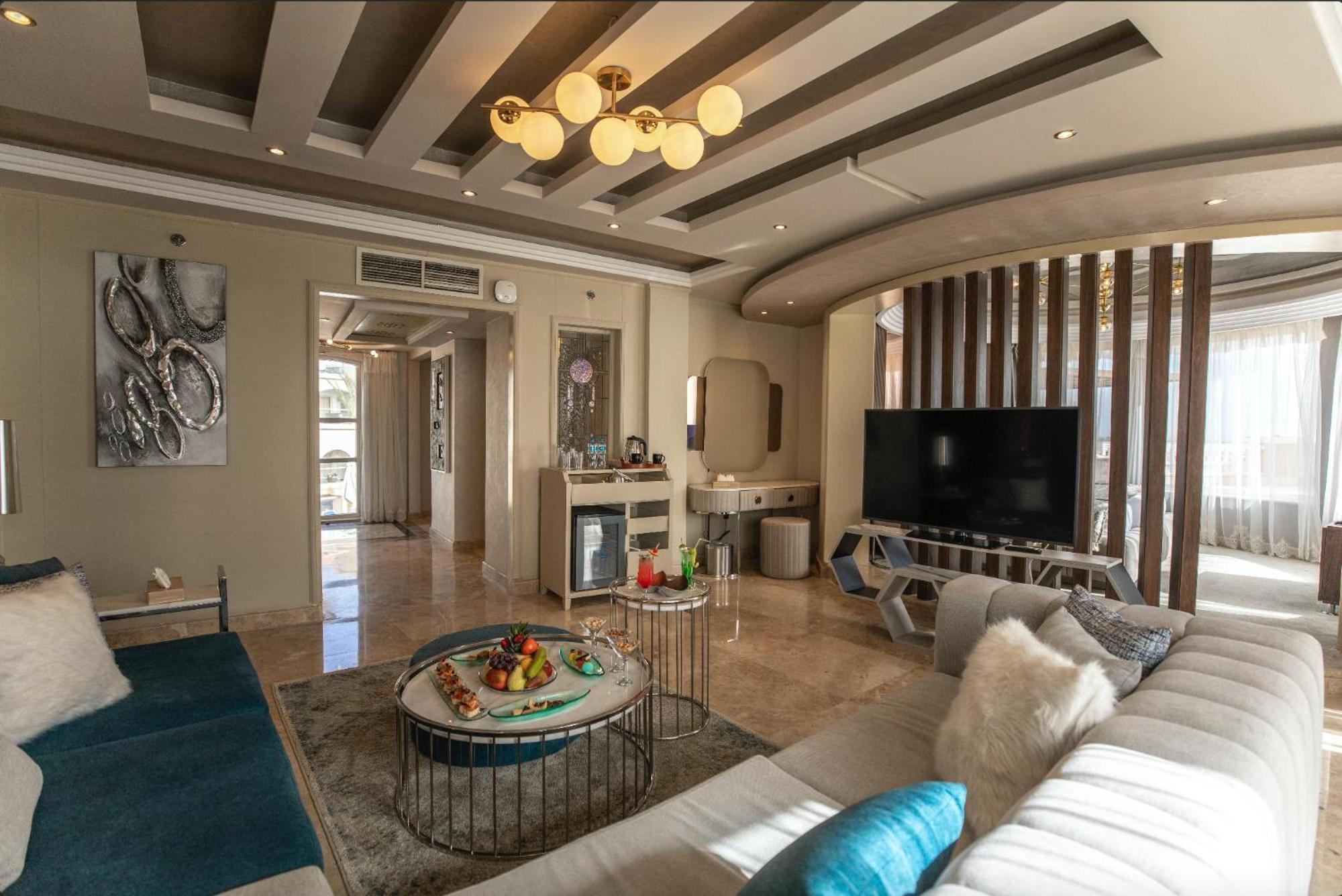 Kaisol Romance Resort Sahl Hasheesh - Adults Only Hurghada Luaran gambar A 3D rendering of a living room